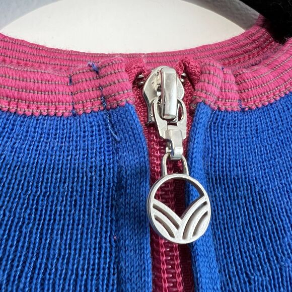 Dale Of Norway Geilo Women’s Merino Wool 1/4 Zip Blue Pink Sweater Size Large - Picture 6 of 11